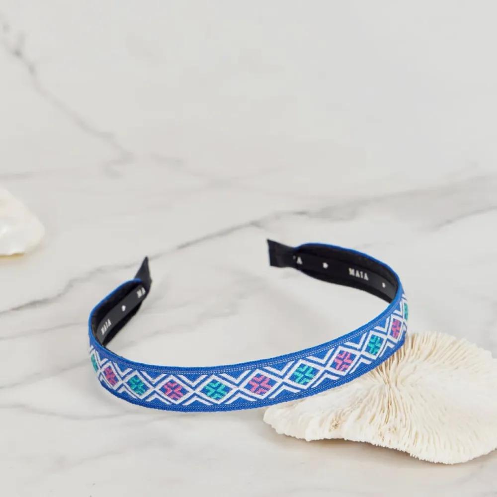 Lara Maia Diamond Pattern Headband 2-Select Blue MAIAHB079 3306287 gray
