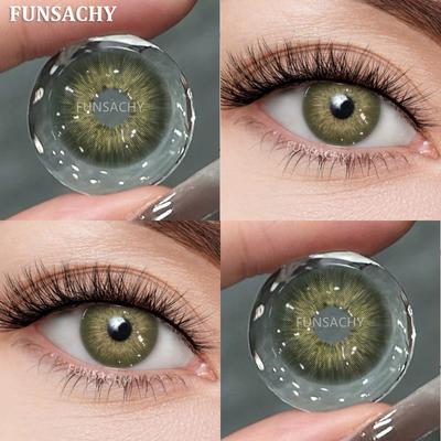 FUNSACHY 2Pcs New Color Contact Lenses for Eyes Green Blue Brown Lenses Soft Lens EyeBeauty Pupil Cosmetics Natural Color Lens