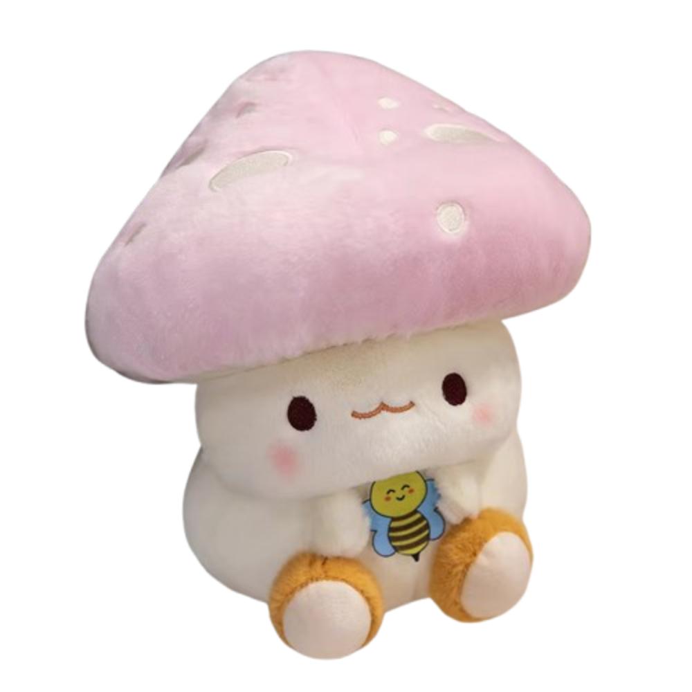Cartoon Mushroom Plush Doll Fluffy Mushroom Stuff Doll Plush Pillow Mushroom Plush Toy  Home Decor