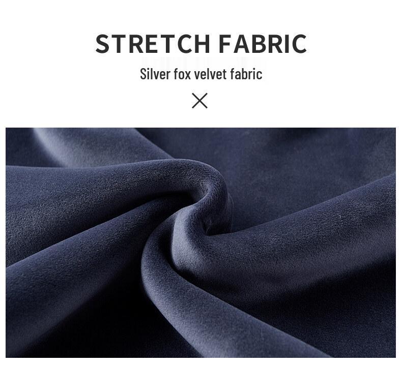 Pánská zimní bavlněná tepláková souprava z jehněčí vlny: Bunda s kapucí a kalhoty plus size