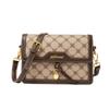 Fashion Shoulder Bag Women Korean Style Bag Women's Bag Printed Small Square Bag Korean Classic Trend Messenger Bag Genuine Leather