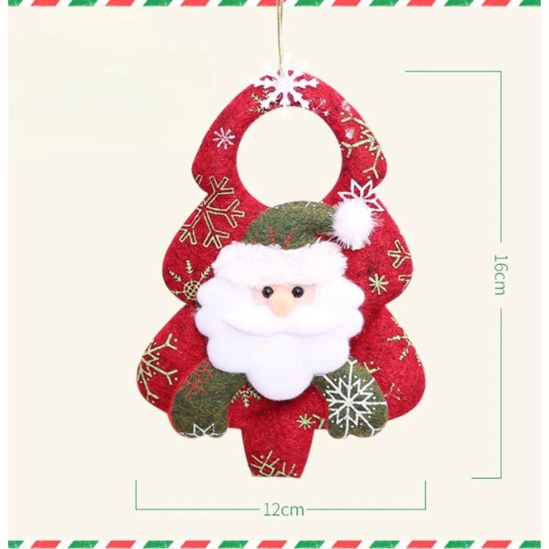 Santa Snowman Pendants Xmas Tree Ornaments Hanging Doll Craft Decor Supplier Christmas Decorations for Home Kids Gift