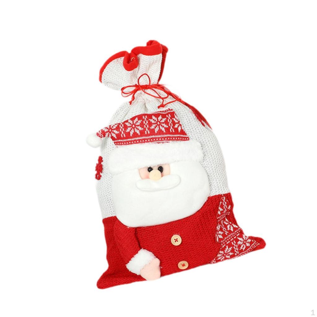Christmas Gift Drawstring Bag Xmas Pouch Candy Package for