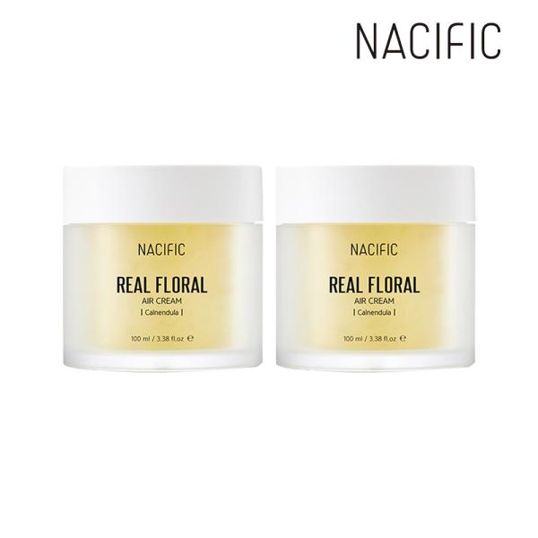 NACIFIC Real Floral Air Cream Calendula 100ml x2 one color free