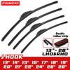 1 buc Interfață tip J Ștergător de parbriz universal de nouă generație tip J 13"-28" Lamelă ștergător multifuncțională cu bandă dublă de cauciuc Ștergătoare parbriz auto
