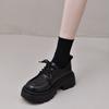 Retro small leather shoes women's summer platform versatile new college style with skirt thick heel Mary Jane single shoes