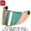 MT-V-28B Face Shield for THUNDER 4 SV Helmet STINGER 2 Helmet Original MT Helmet Replacement Helmet Glass