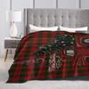 Soft Warm BlanketsStudents Decorative Christmas Santa Throw Blanket Flannel Bedspread Living Room Comfortable Sofa Bed Cover