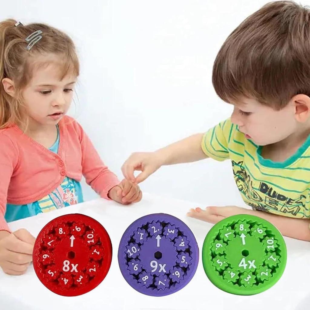 Toupies mathématiques Fidget Spinners Jouets éducatifs rotatifs Apprentissage de l'arithmétique Outils arithmétiques Addition Soustraction Multiplication Division