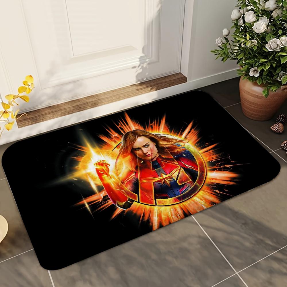 

1pc Hot Movie Marvels Logo Bathroom Absorbent Mats Anti-Slip Mats Home Decor Supplies Carpets Home Kitchen Floor Mats 40x60cm