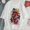 Damen Harajuku Y2K Oversized T-Shirt Drache Goth Anime Grafik-T-Shirt Vintage pro Choice Sommer Poly-Baumwoll-Set Oberteile