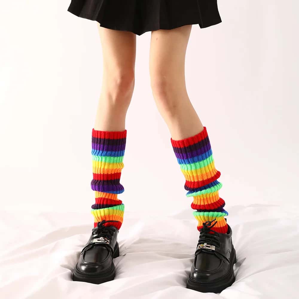 Herbst Winter Mode Oberschenkelhohe Stiefelsocke Locker Lang Über Knie Socken Japanischer Stil Lolita Mädchen Cosplay Beinwärmer für Damen XL
