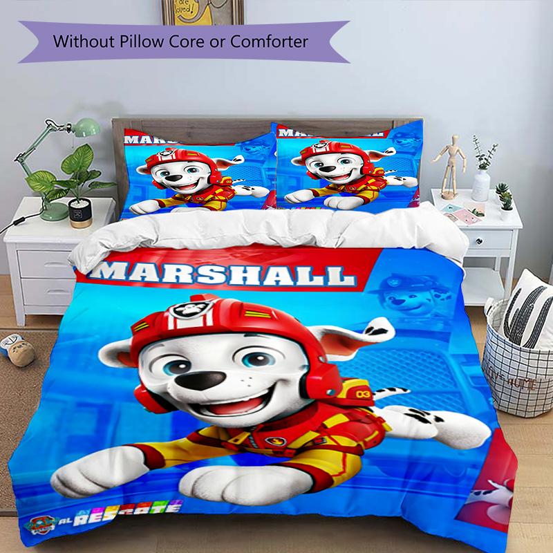 3pcs Paw Paw29 Design Cover Set - HD Printed Bedding with 1 Cover and 2 Pillowcases - Perfect for Home and Dorm Decor