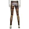Women Steampunk Retro Leggings Comic Cosplay Print Gothic Strerchy Skinny Pants
