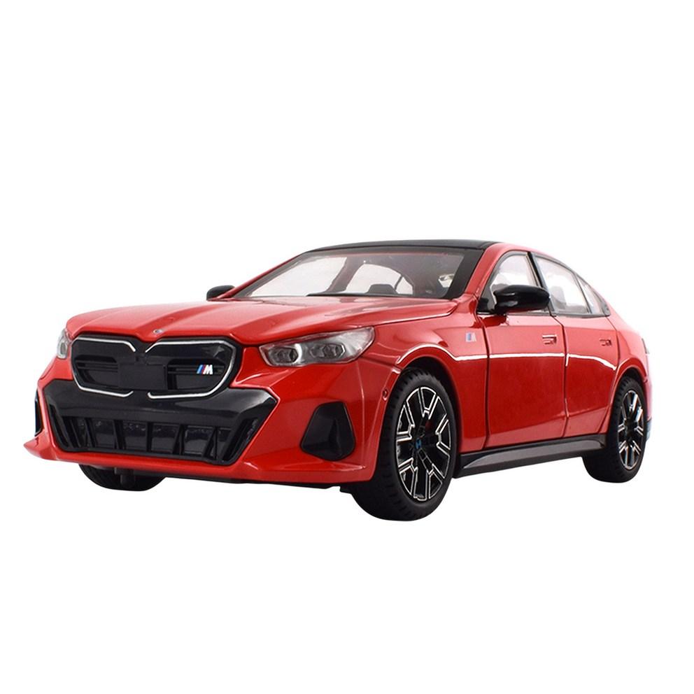 1:24 Scale Die-cast Alloy BMW i5 M60 Model Car - Collectible Figure Decoration (Red)