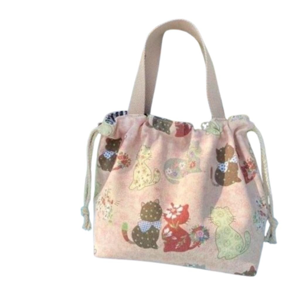 

Холщовая сумка-тоут с принтом бабочек, на кулиске, большой вместимости, женская, для работы Style 3