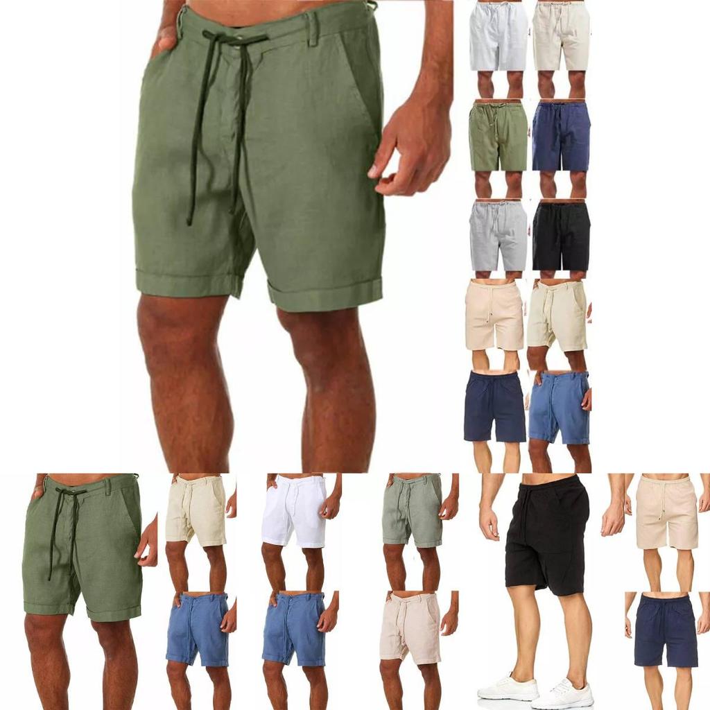 Bequeme Sommer-Herrenshorts mit feuchtigkeitsableitendem Stoff für Yoga und Fitness