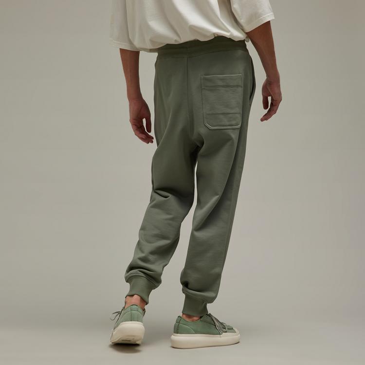 Y-3 Solid Color Drawstring Casual Pants Unisex Pants Green IP7689