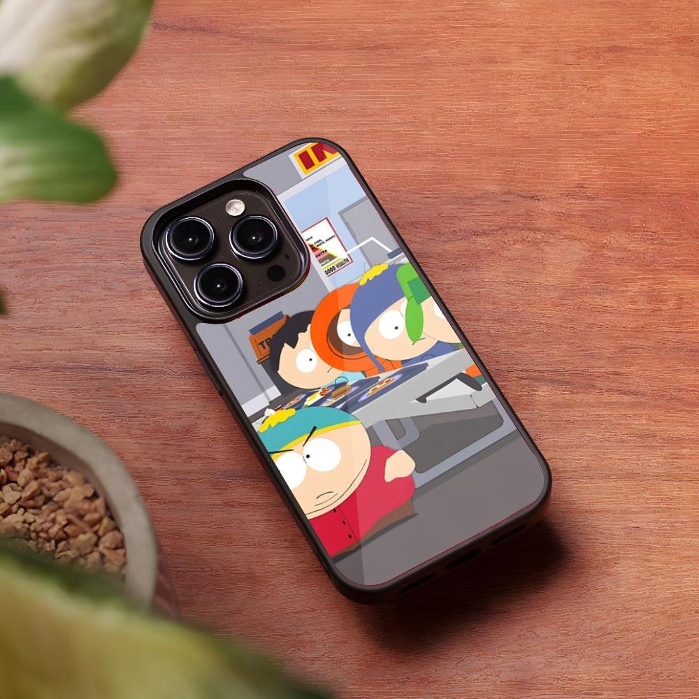 Cartoon S-south Parks Phone Case for Iphone 16 15 14 13 Pro Max 12 11 Mini 7 8 Plus Se Xr X Xs Fundas Shell PC+TPU Cover