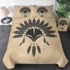Tribal Ethnic Orange Fox Duvet Cover Set Woodland Animals Comforter Cover Set 2/3Pcs Dream Catcher Bedding Set Soft Qulit Cover