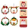 Snowman Twisting Sticks Wreath Material Pack Bell Pipe Cleaners Wreath with Light Chenille Stems Garland with Bow for Home Decor