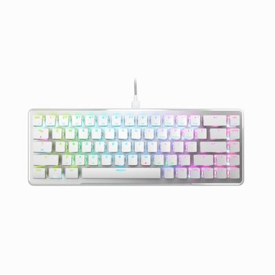ROCCAT Gaming Keyboard Vulcan II Mini US ANSI English Layout Wired Optical Linear Mini RGB Windows 7 or Later Authorized Distributor White/White (65%)