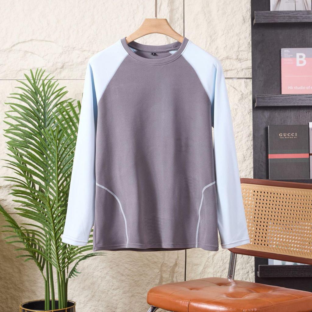 Color Block Double-Sided Plush Hoodie - Warm Autumn/Winter Layer for Couples