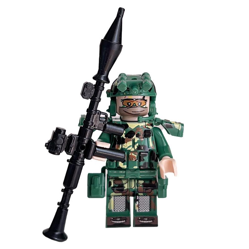 Ninja Warrior Superhero Doll With Weapon Single Building Block Assembly Toy
