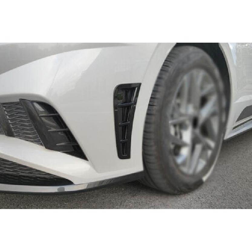 Gloss Black Fender Side Air Outlet Cover Trim Fit For Hyundai Sonata -