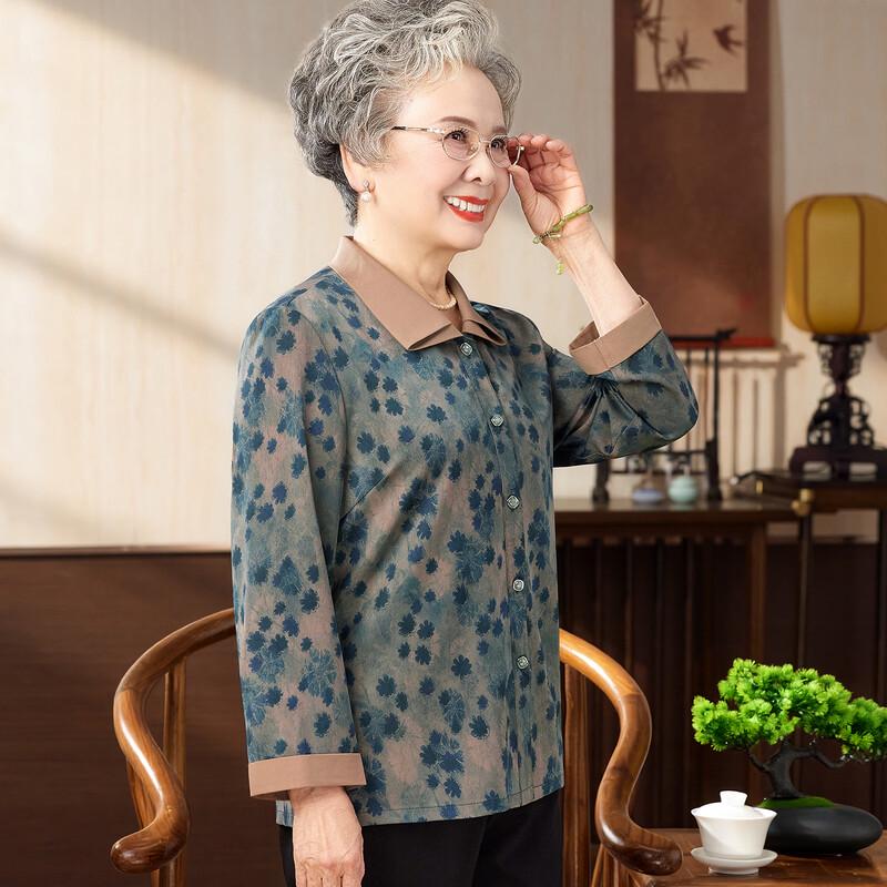 Women s Floral Seven-Sleeve Summer Shirt XL