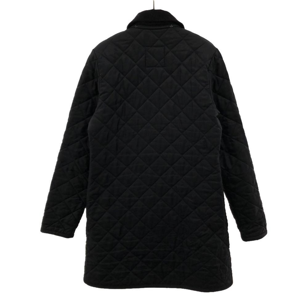 LAVENHAM Corduroy collar Quilted jacket 10 Navy system Women Used