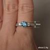 Sapphire Blue Engagement & Wedding Ring - Elegant European & American Style