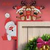 2D Flat Pattern Christmas Theme Christmas Door Frame Decorations Door Corner Decor 5D Diamond Painting Art Kit for Wall Window