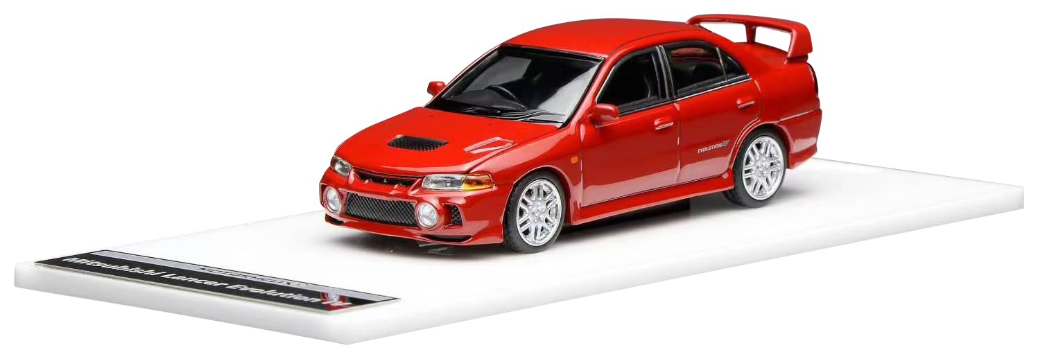

FREESTYLE MOTORHELIX Mitsubishi Lancer Evolution IV Palma Red Готовая модель M64008 1/64