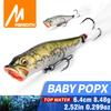 MEREDITH POPX Topwater Popper 8.4г 64мм Плаваючий Штучні Жорсткі Приманки Басові Воблери Воблери Кренки Гачки Снасті