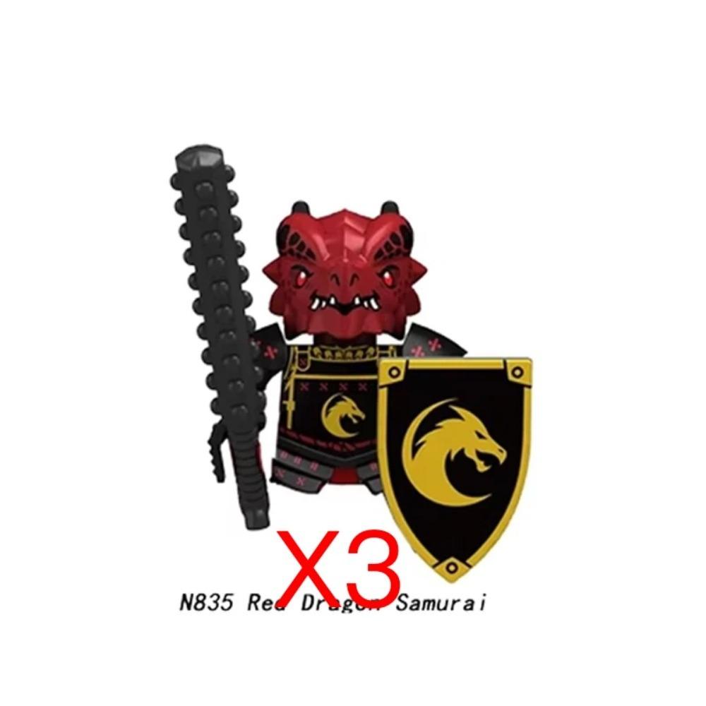 Mittelalterliche Burgsoldaten Actionfiguren Baustein Drache Anime Ritter Zubehör Kriegspferd Miliz Helm Schild Spielzeug Geschenk B15