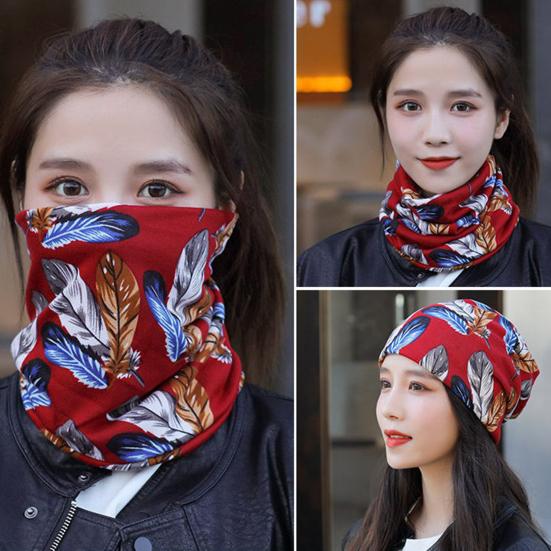 

Вязаный шарф с изысканным узором, супер мягкий дышащий высокоэластичный утолщенный зимний теплый шарф для защиты лица, головной убор, шарф