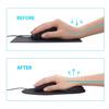 Wrist Rest Mouse Pad Memory Foam Ergonomic Design Office Mouse Pad with Nonslip Wrist Support
