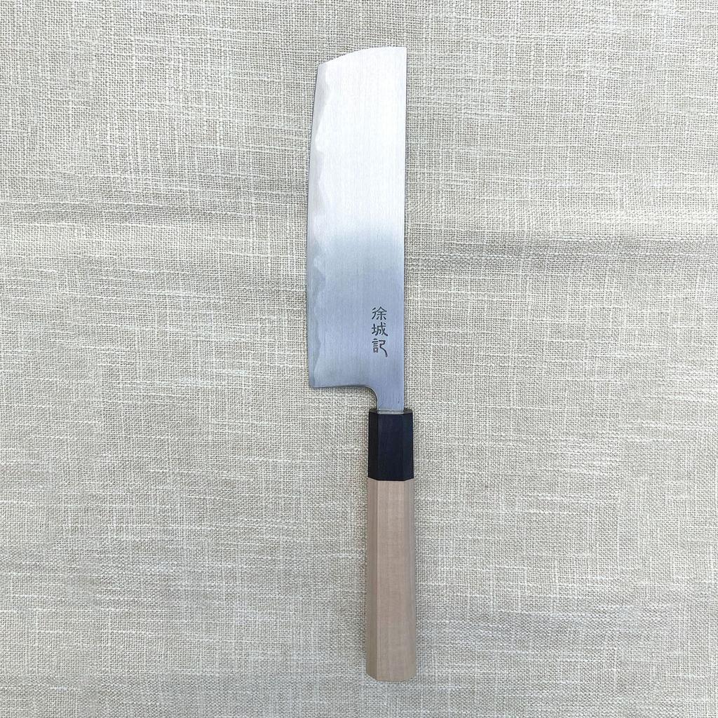 6.7 Inch Nakiri Knife T12A High-carbon Steel Core Sanmai-gawari Blade Chef Slicing Cleaver Meat Handmade Forged Kitchen Knife