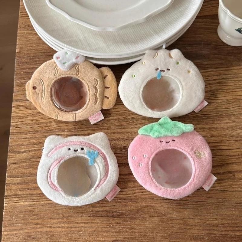 Kawaii Pudding Pins Storage Bags Cute Animal Plush Organizer for Women Cartoon Anime Doll Protective Bags Japan Style 2026 New