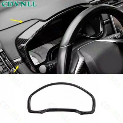 Center Console Dashboard Panel Cover 1* For Honda CRV 2017- ABS Carbon Fiber