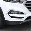 ABS Chrome Front Fog Light Cover Trim For Hyundai Tucson 2015-2018 Fog Lamp Bezel Frame Exterior Styling Accessory
