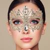 Strass-Maskenballmaske Halbgesichtsmaske Maskenball Kostümzubehör Für Männer Frauen Halloween Kostümzubehör