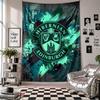 Hibernian FC Duvar Gobleni Ev Dekorasyonu Yatak Odası Oturma Odası Arka Planı için Duvara Asılan Kumaş