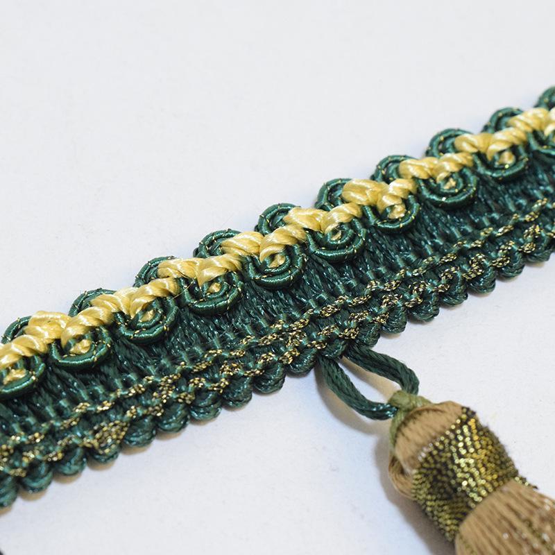 Red Tassel Lace - Multi-Use Home Accessory (12m) for Luggage, Curtains, and More