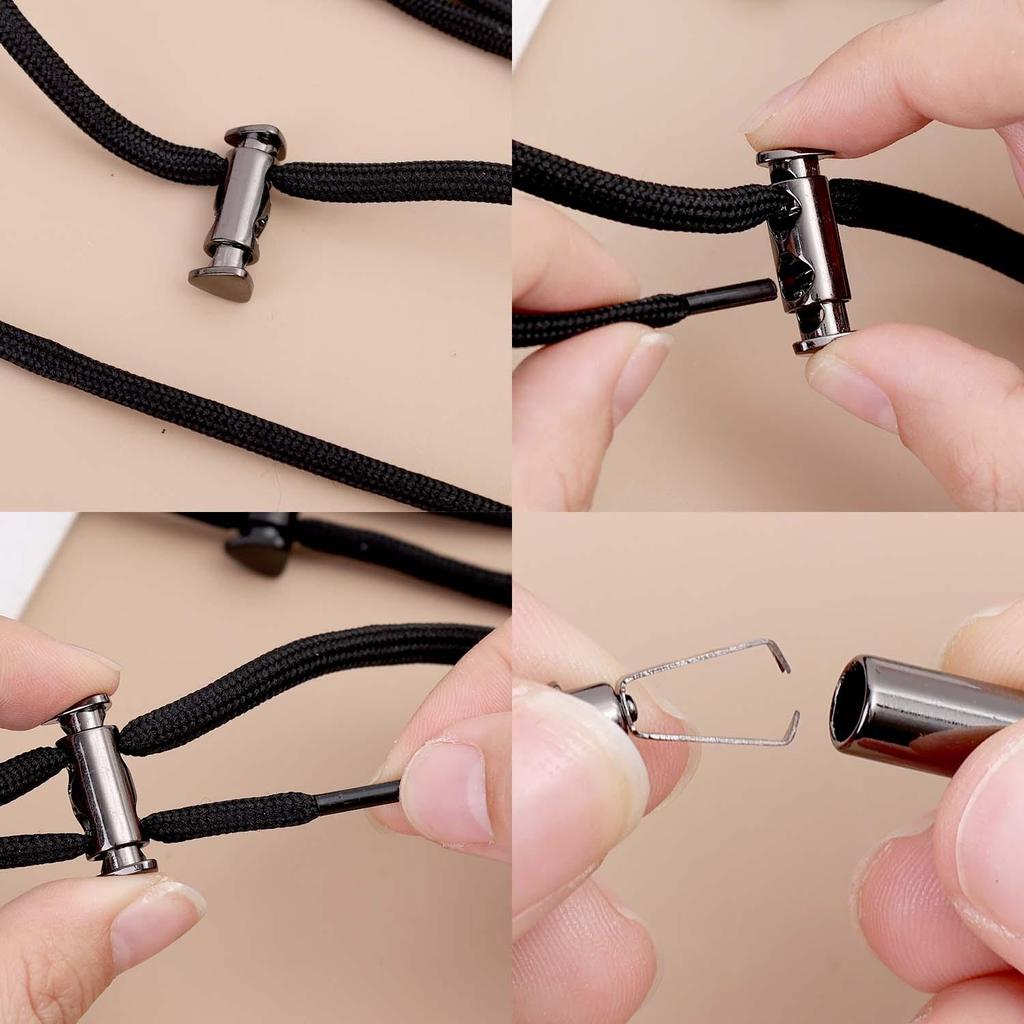 Adjustable Sweatpants Elastic Band Sports Pants Rope Elastic Waistband Straps with Cord Locks Stopper DIY Sewing Accessories