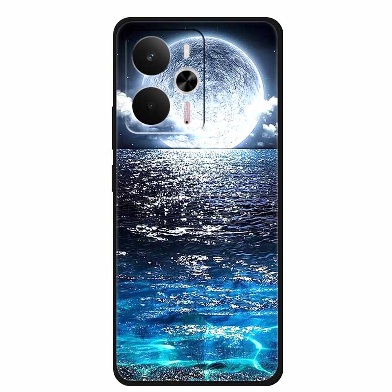 For Realme 14 5G Case Realme14 Coque 6.67" Black Silicone Soft TPU Phone Case For Realme 14 2025 Back Cover Case Shell Funda Cat