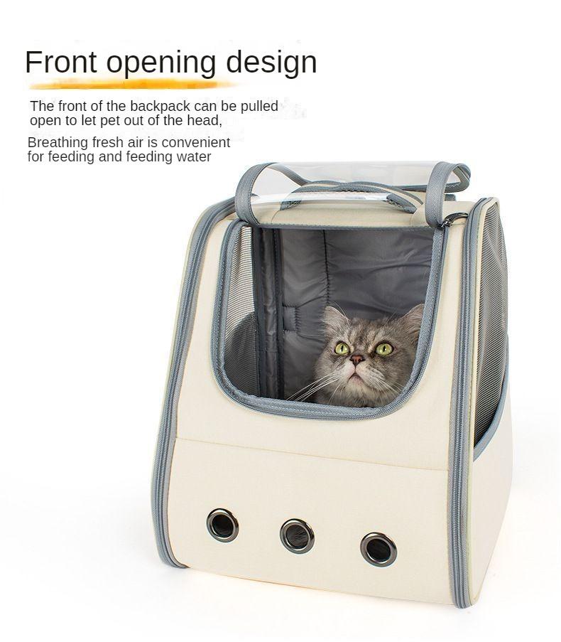 Pet Milk Cat Bag Portable Foldable Breathable Large Capacity Cage for Small and Medium Dogs Waterproof Backpack Dog Bag