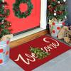 Christmas Welcome Doormat Living Room Decorative Area Floor Mat Indoor And Outdoor Entry Dirt Resistant Doormat
