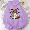 Cartoon Anime Couple Hooded Sweater Halloween Hoodie